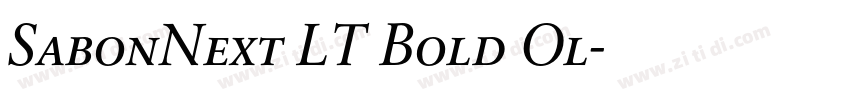 SabonNext LT Bold Ol字体转换